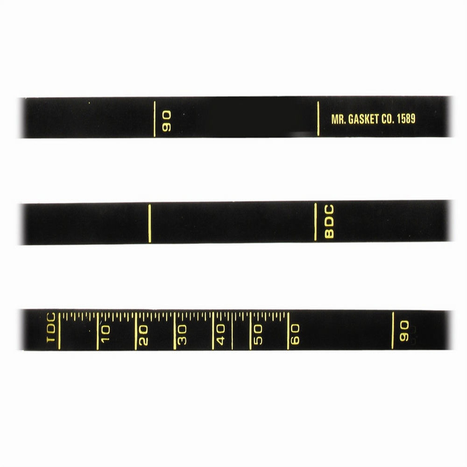 Mr Gasket 1589, One Black Bbc 7In Timing Tape High Performance & Racing Parts