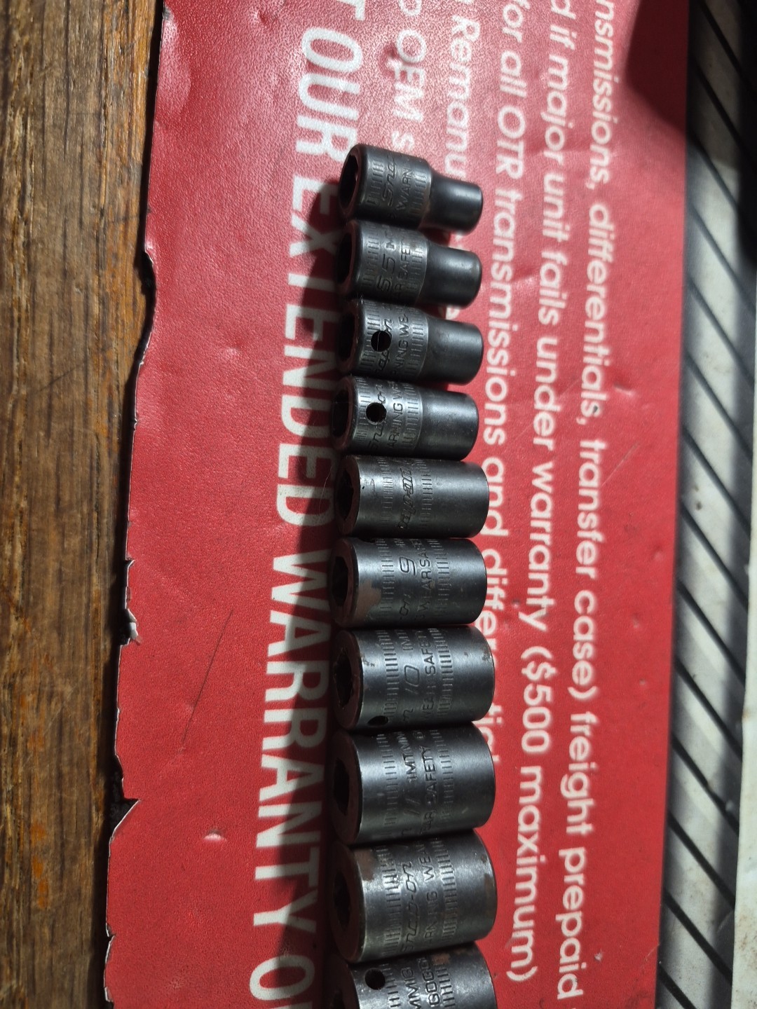 Snap-on 12 Piece Metric 1/4″ Drive Impact Socket Set 5mm – 15mm 6pt 112IMTMM
