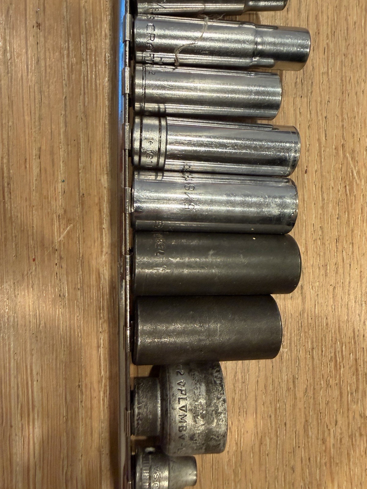 Set Of Drive Sockets, Various Sizes, Some Proto Brand, Some thorsen
