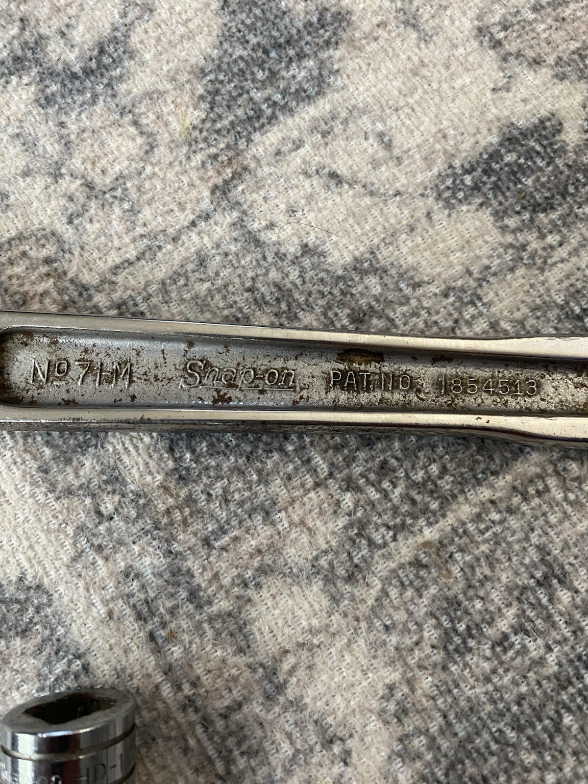 Vintage Snap-On Ratchet Socket Wrench 1/2 Drive 71M & 1/2-5/16 Adapter HD1 Combo