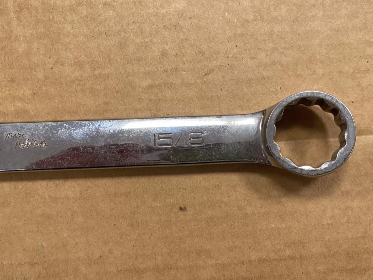 SNAP-ON OEX30B 15/16″ 12PT COMBINATION WRENCH- USED.