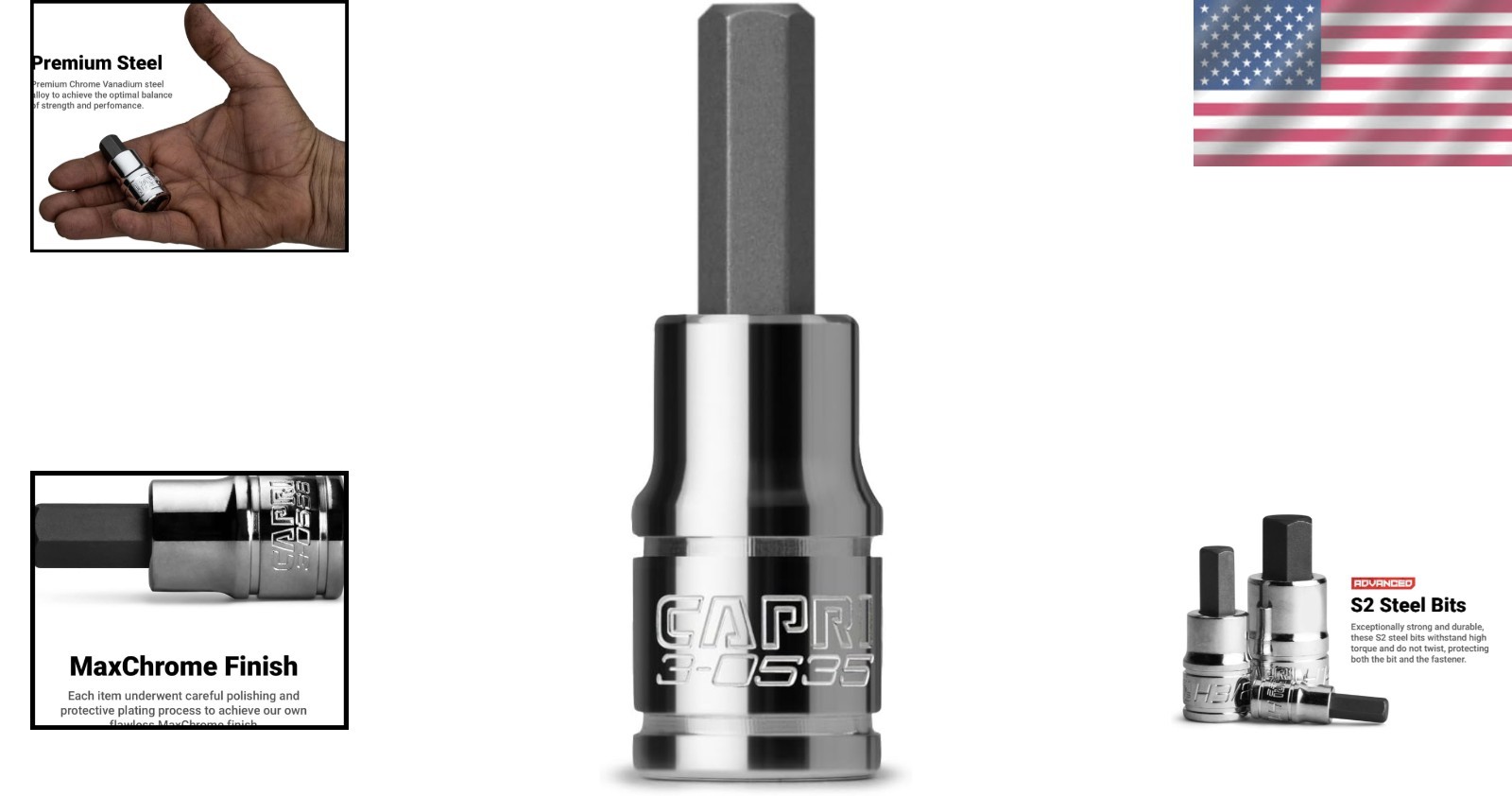 High-Performance 5 mm Hex Bit Socket – 1/4-Inch Drive, Tough Steel Construction