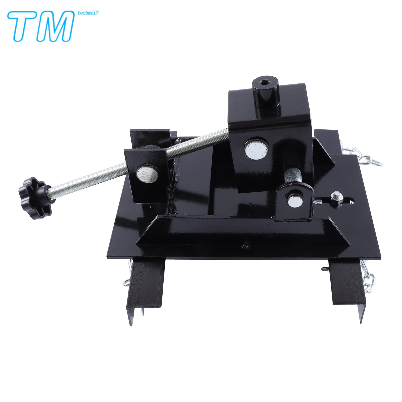 1100lbs Capacity 1/2 Ton Transmission Floor Jack Adapter For Repair Tool Black