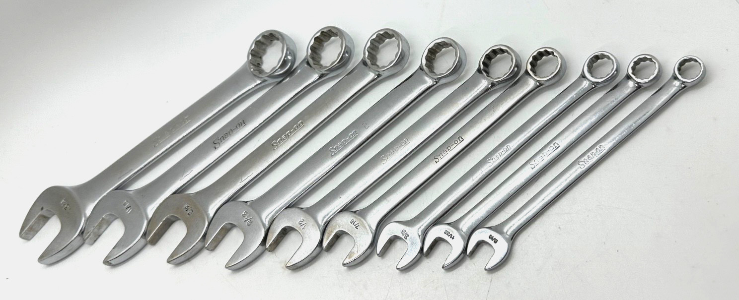 🇺🇸 SNAP ON Tools USA 5/16″- 3/4″ Wrench Set SAE Combo Short Stubby 12PT DR Lot