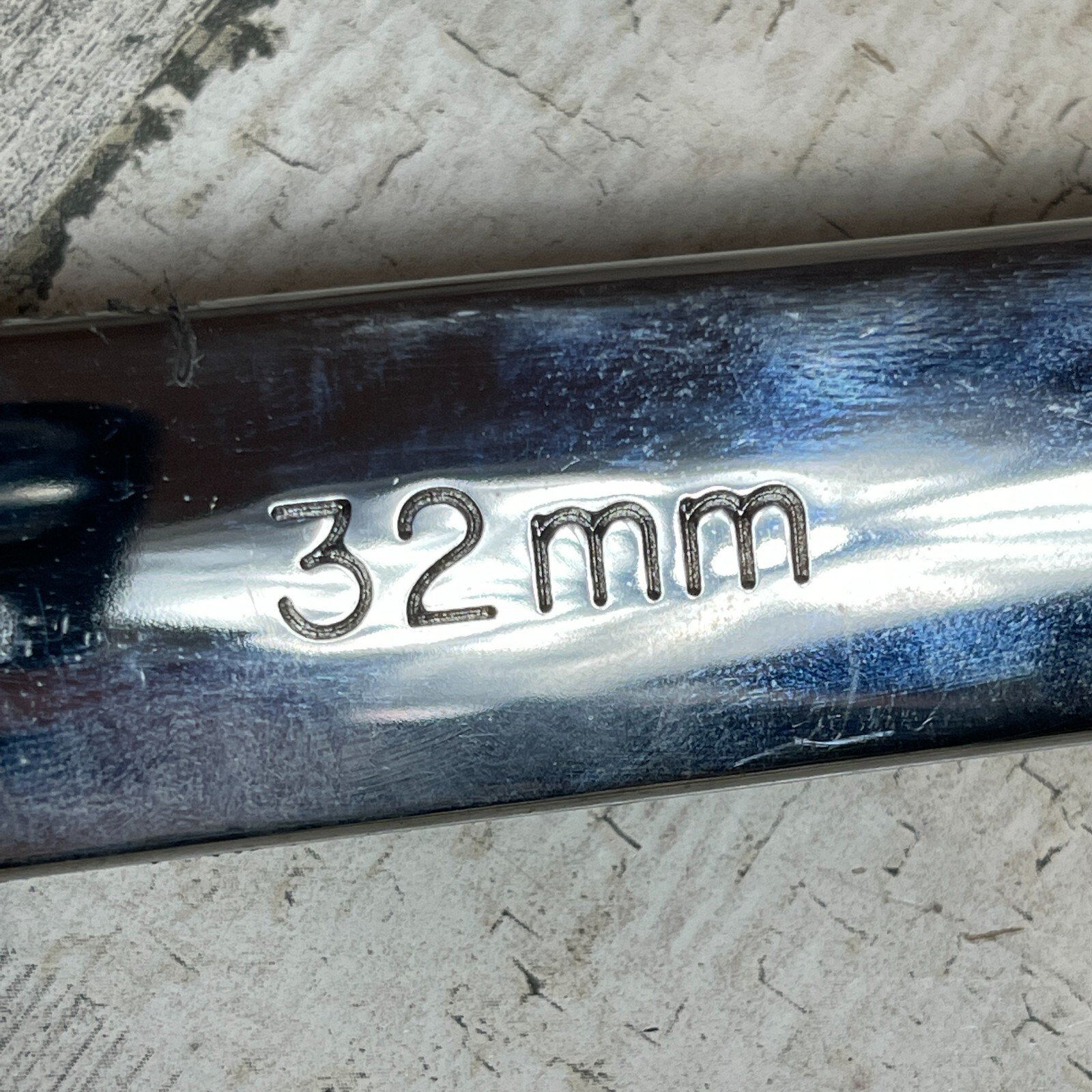 «K-D» Polished Chrome Combination Wrench, «32MM» USA 12pt, Part # 63532 KD