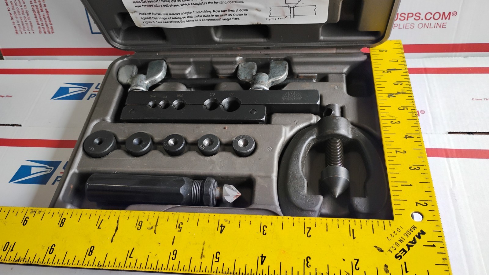 MAC Tools FT158B Metric Double Flaring Tool Kit Brake Line Fuel Line Flaring Set
