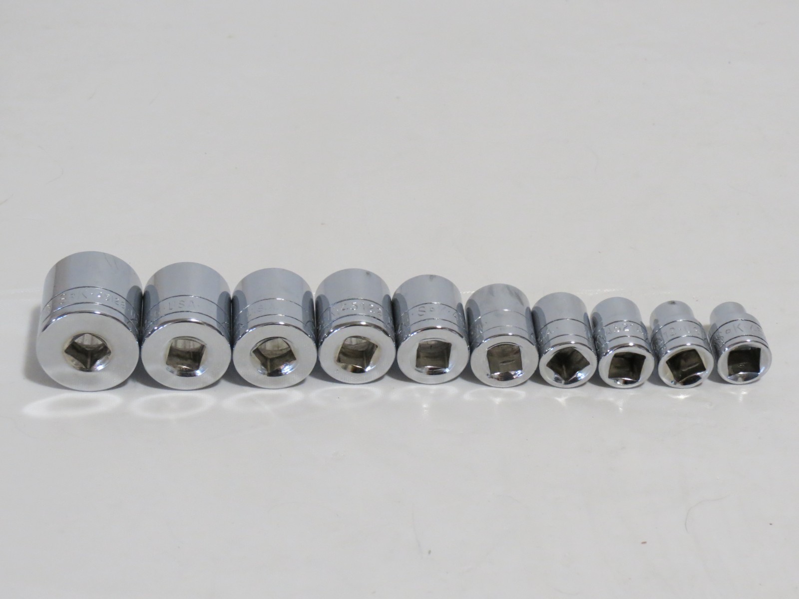 SK Tools Sockets SAE 3/8″ Drive 12 PT. 10 Pcs 5/16 5/8 7/16 1/2 9/16 3/8 etc
