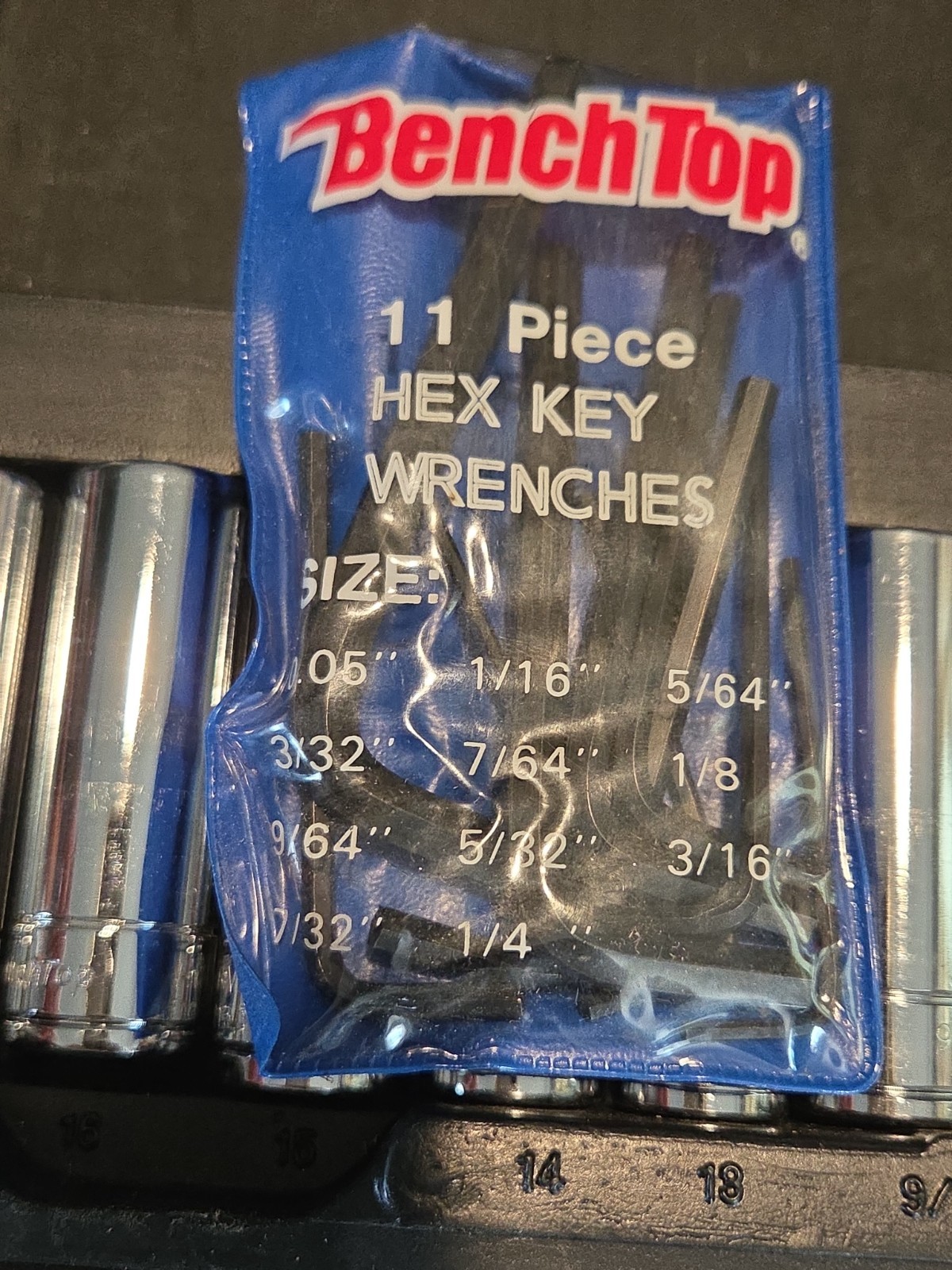 Benchtop 100 Piece Mechanics Tool Socket Set 1/4” 3/8” 1/2” Drive Metric & SAE