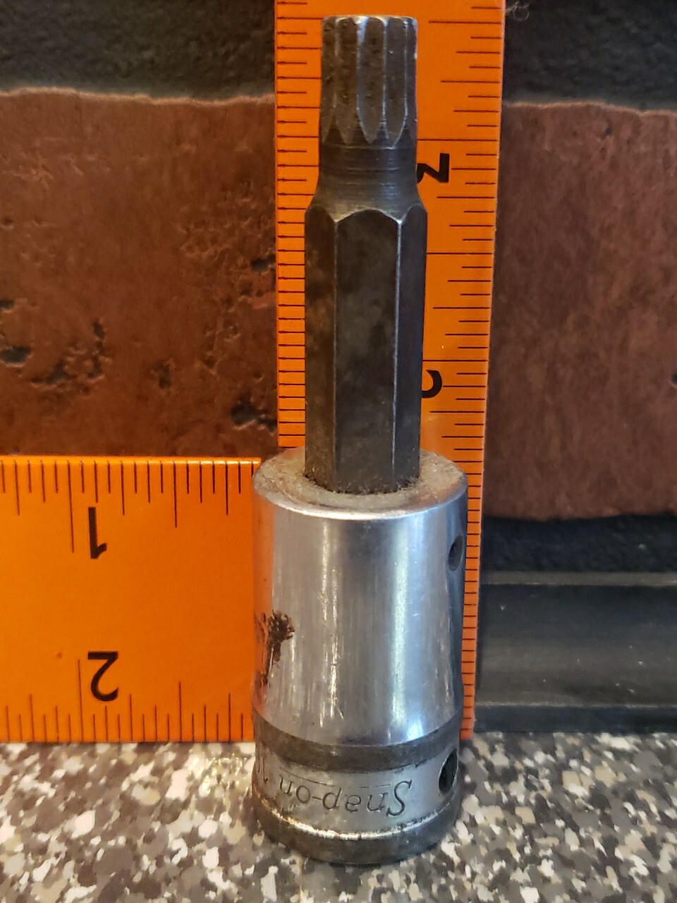 Vtg Snap On Tools 10MM METRIC Triple Square Bit Socket 1/2″ Dr STSM10B Underline