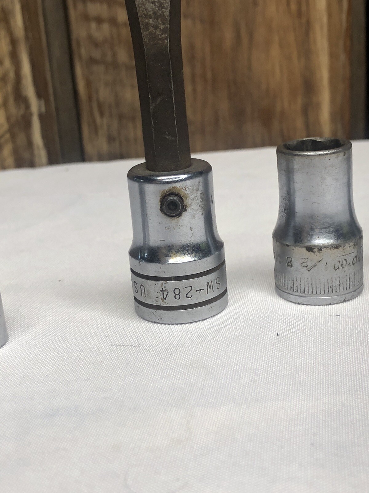 Lot Of Snap On Sockets TW 160 1/2” / SW-284 / F-181 / TM 10 5/16