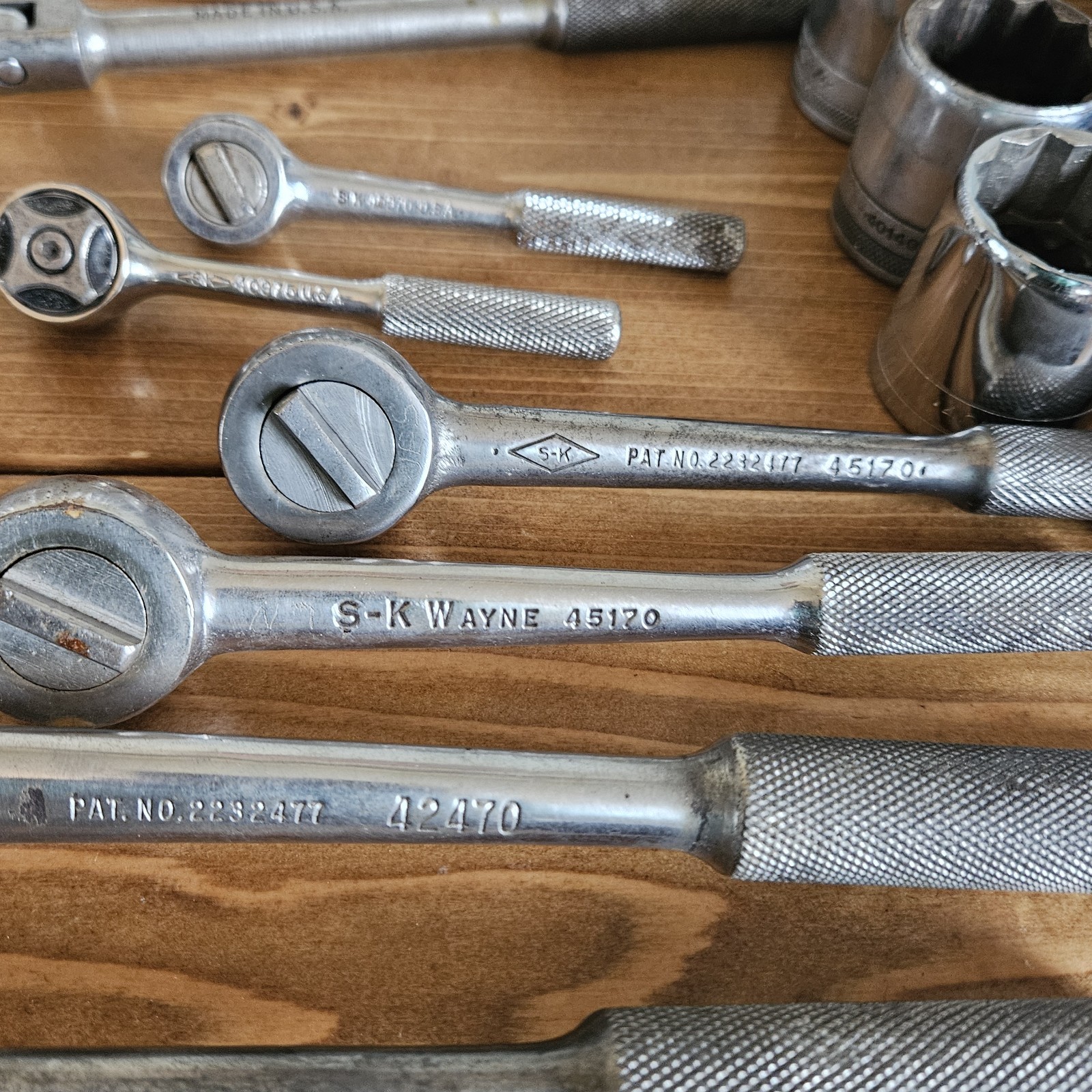 Large Mixed SK Tool, Sockets, Wrenches & Ratchets Lot