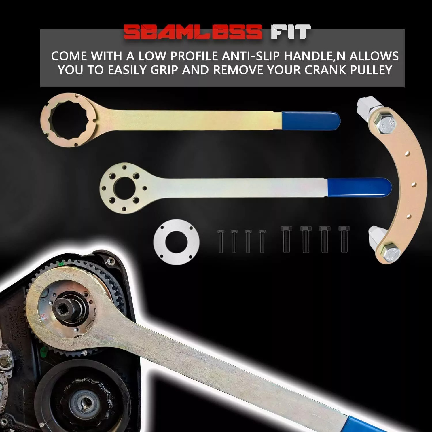 Intake/Exhaust Cam Sprocket Crank Pulley Wrench Gear Lock Tool for Subaru STD
