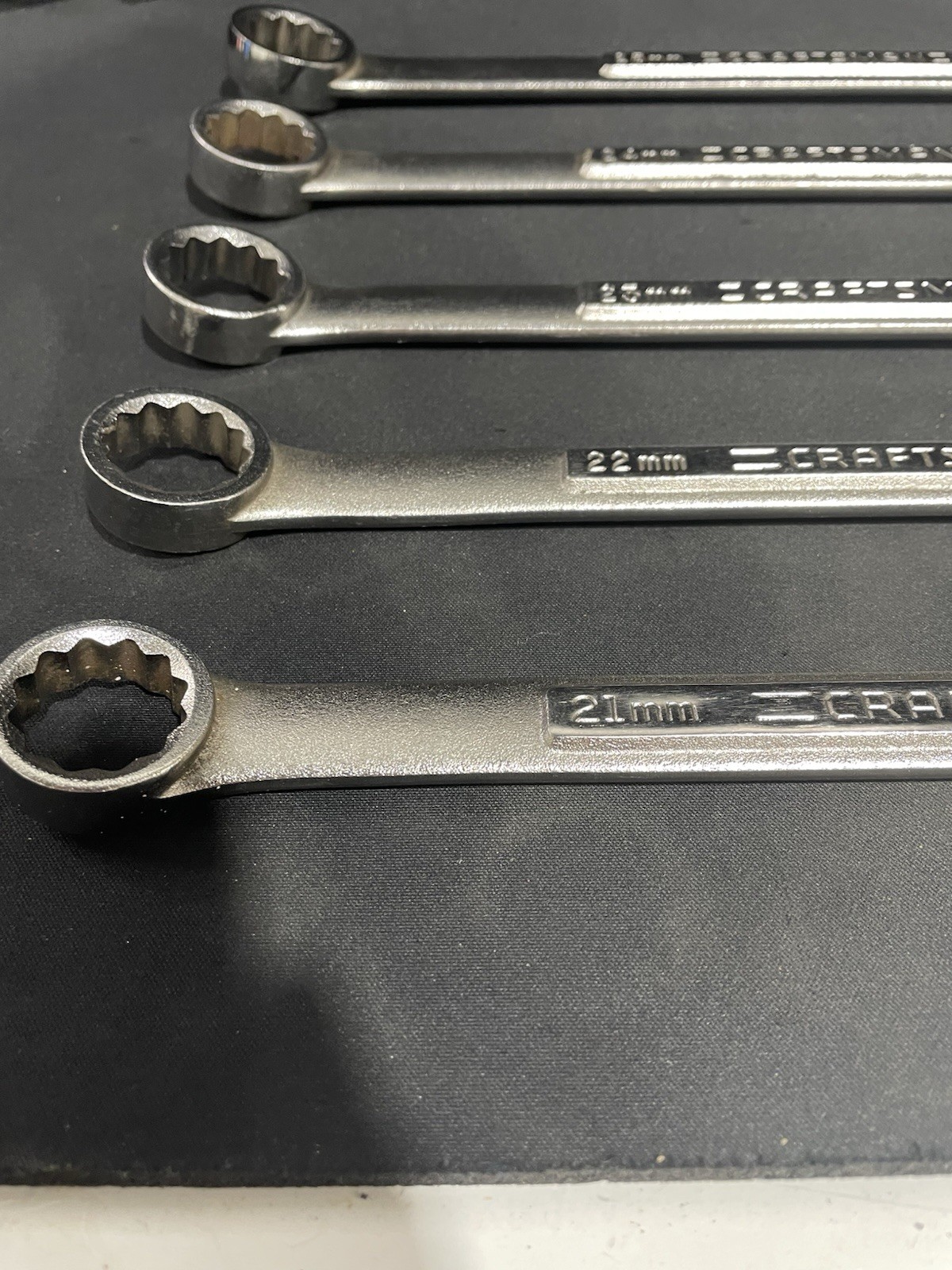 Craftsman USA 5pc Metric Combination Wrench Set 21-25mm 12 Point
