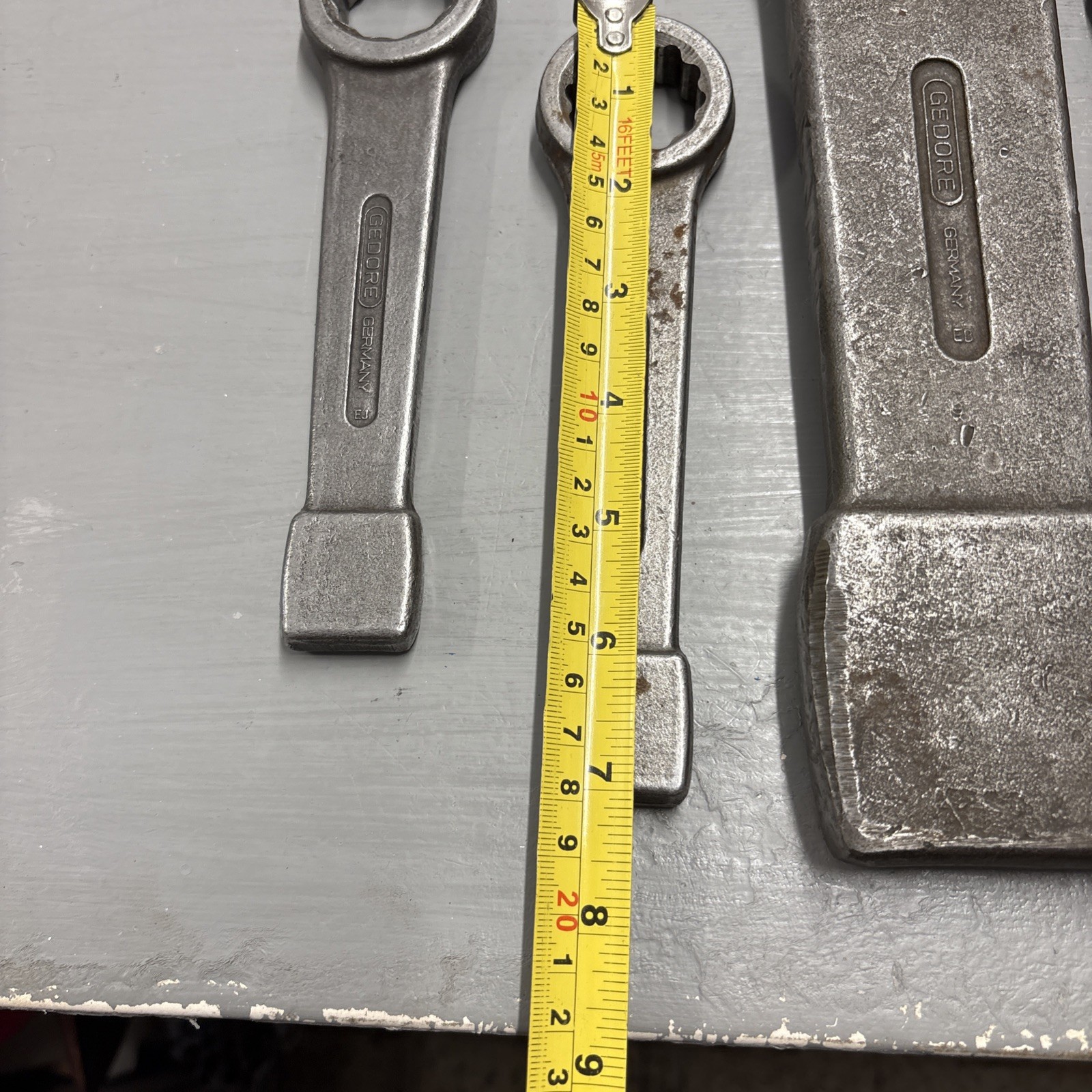 X5 Vintage Gedore Heavy Slogging Spanner’s / Wrench Made In Germany Vgc