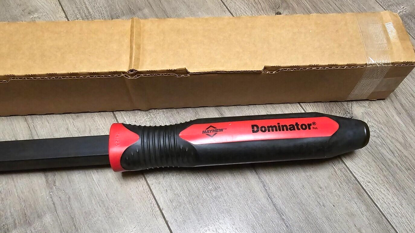 Mayhew USA 44″ Curved Tip Heavy Duty Dominator Pry Bar w/ Striking Cap #44C-HD