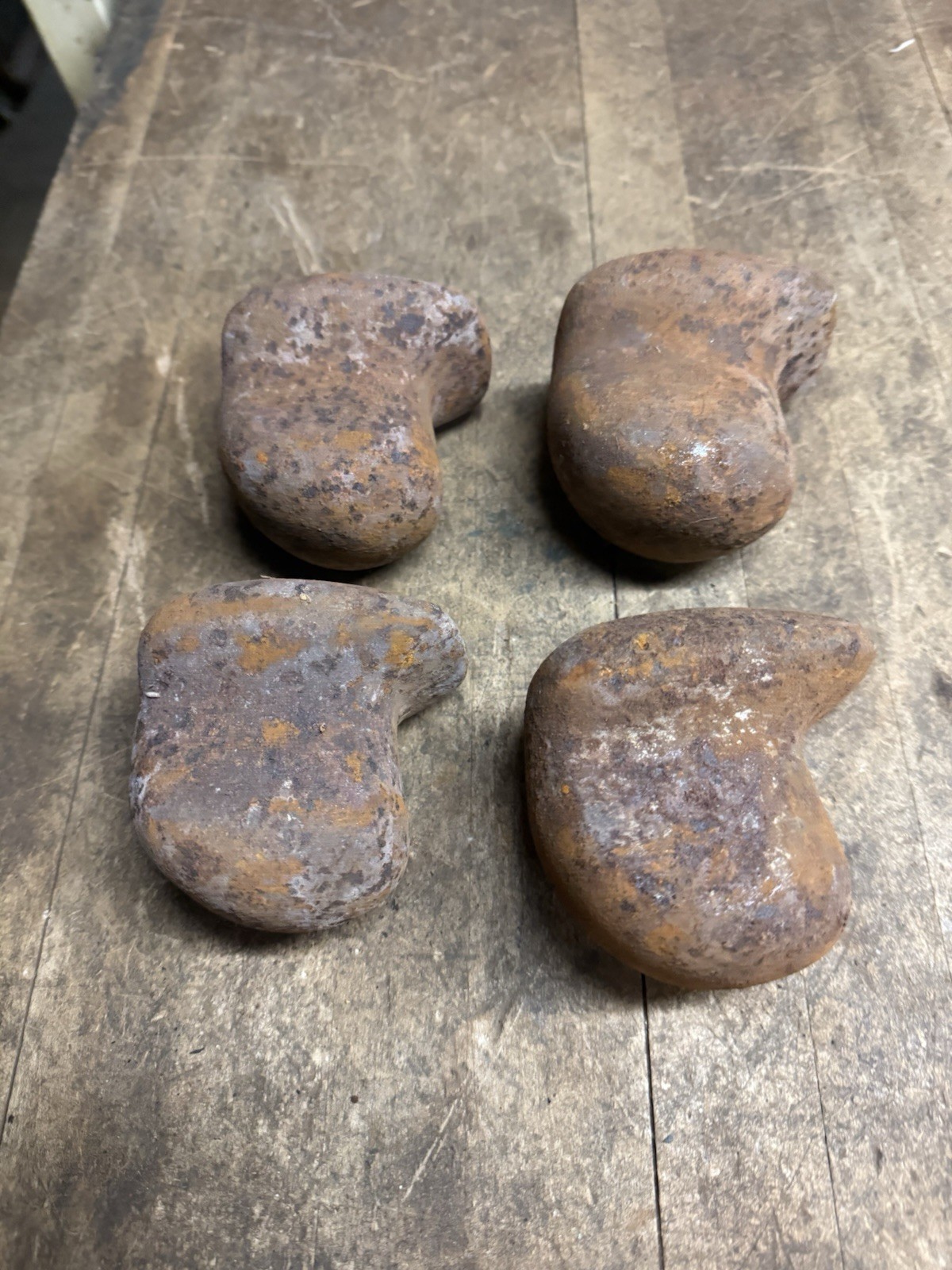 Vintage Auto Body Blob Dolly Cast Iron Hammer Anvil Hand Tool Fairmount Lot Of 4