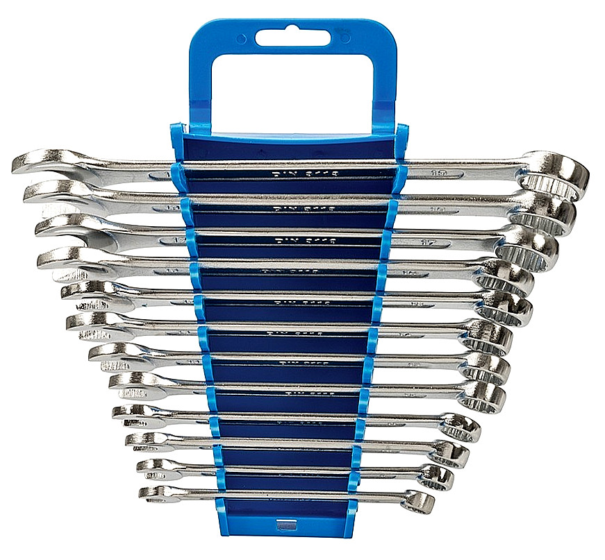 12pc 8mm – 19mm Metric Combination Spanner Set Silverline SP1236 FREEPOST in UK