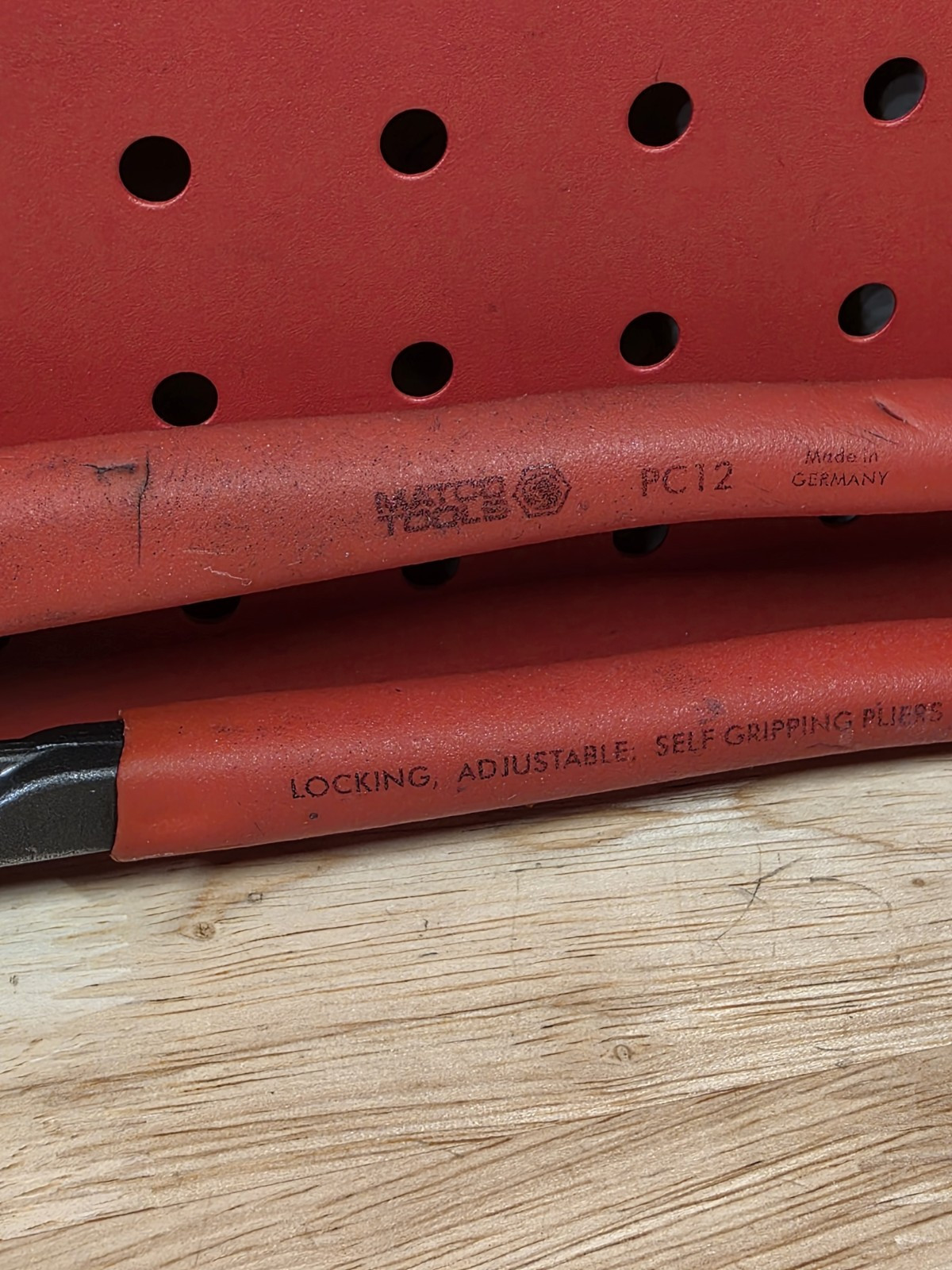 Matco Tools 12″ Pliers Knipex Cobra PC12 Germany Vanadin Red Handle
