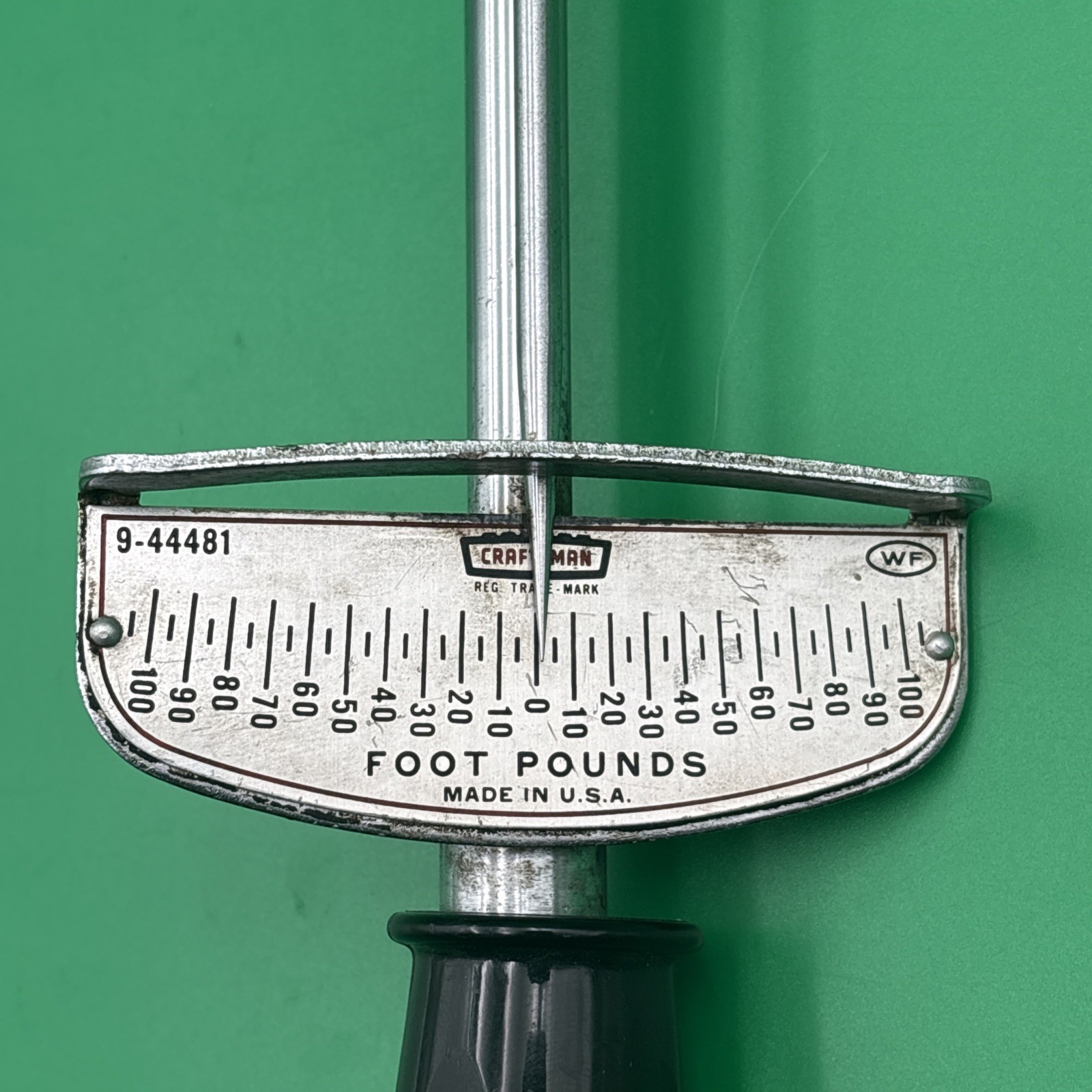 Craftsman 9-44481. 100 ft-lb Beam Torque Wrench 1/2-in Drive Vintage 20″L