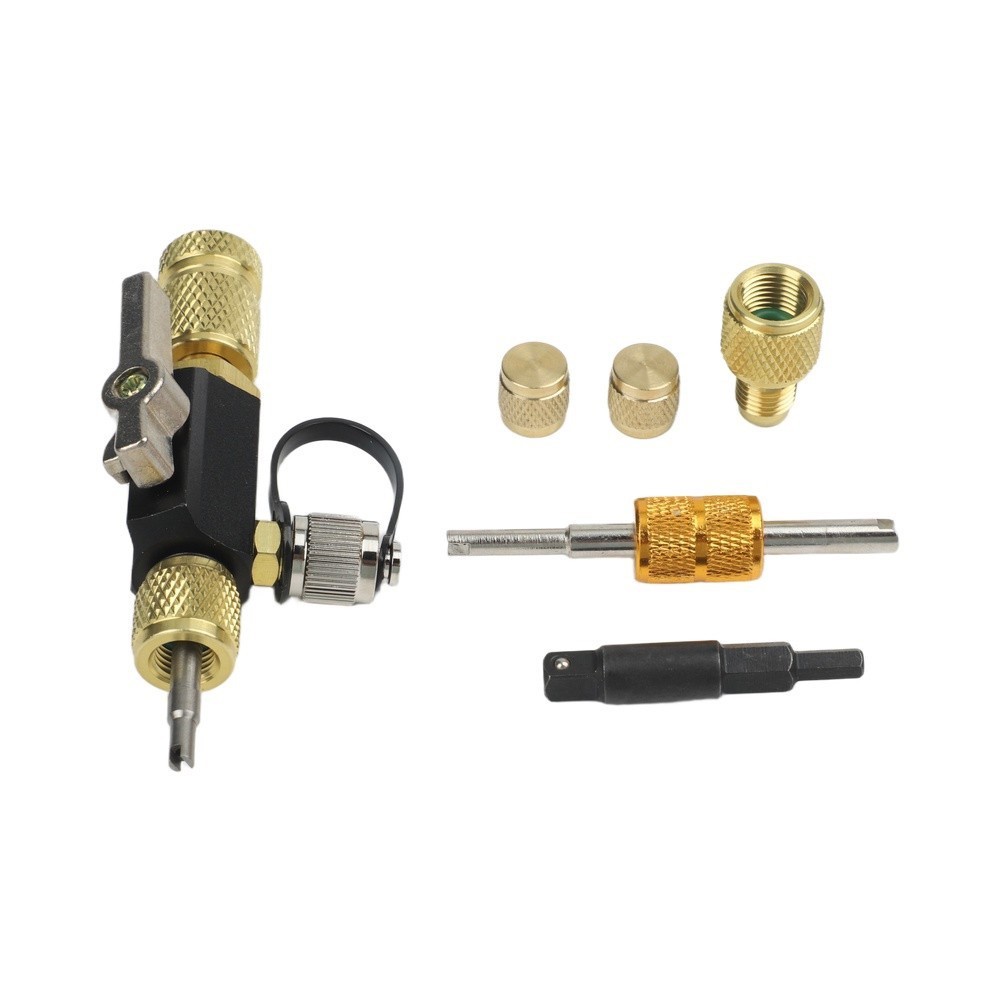 Brass and Stainless Steel Valve Core Remover Tool for Refrigeration Systems