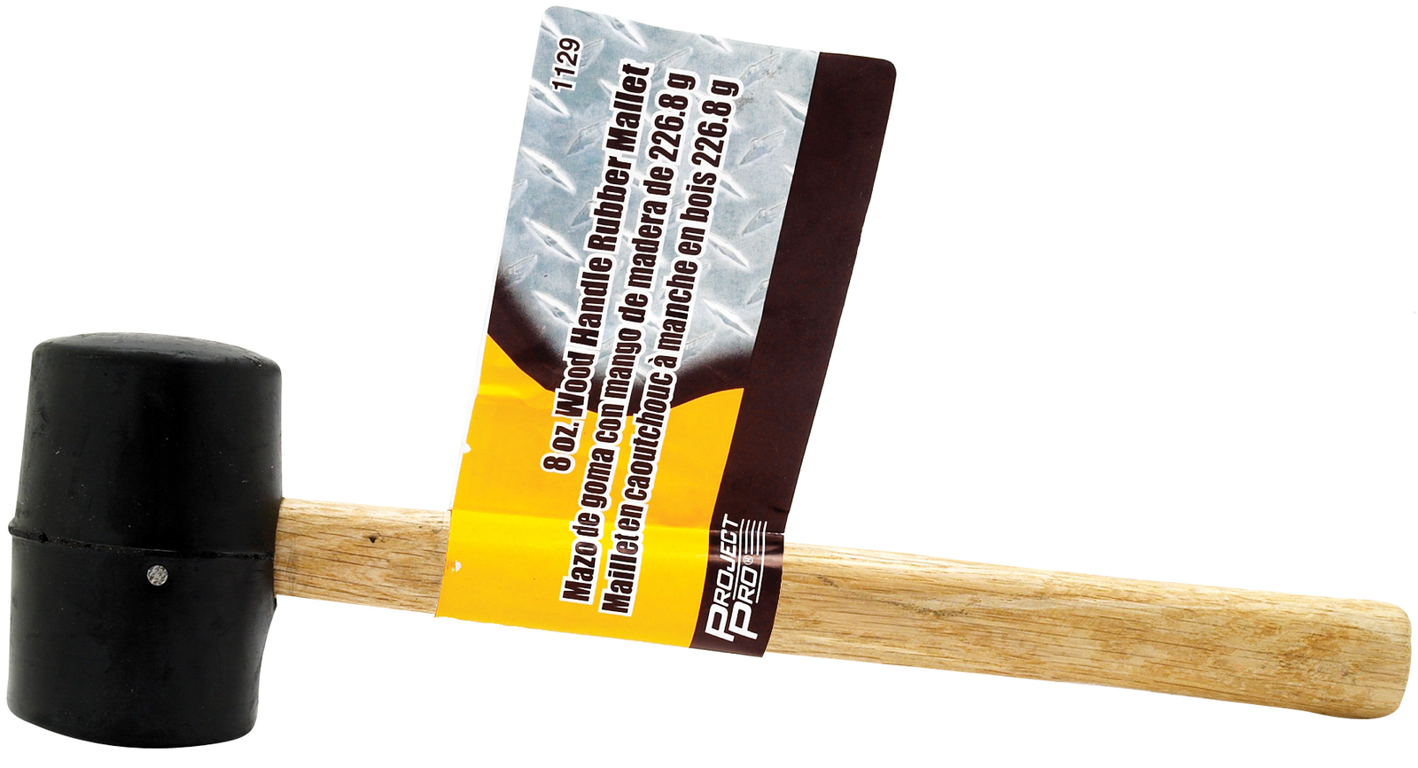 Wilmar 1129 8oz Wood Handle Rubber Mallet