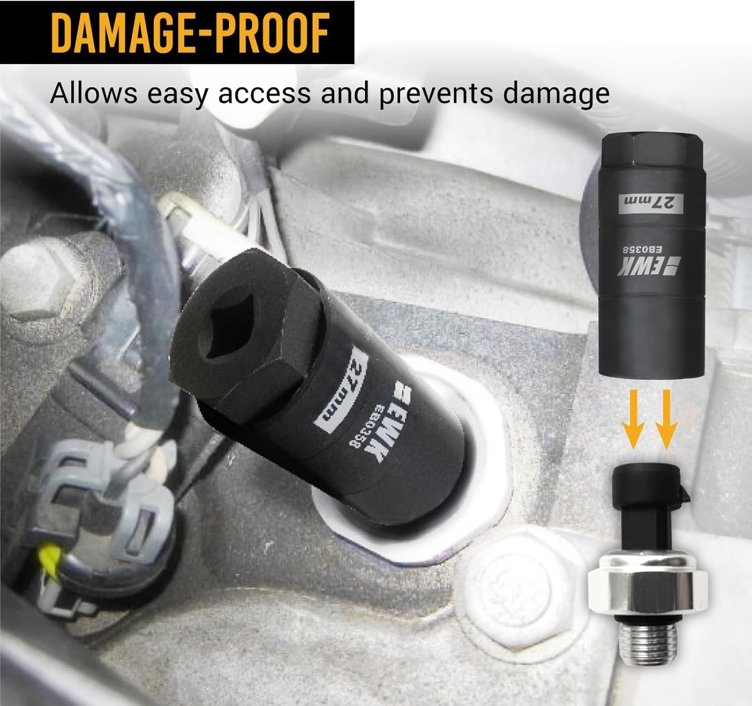 Precision Designed Oil Pressure Socket for GM, Chrysler & Chevy Maintenance