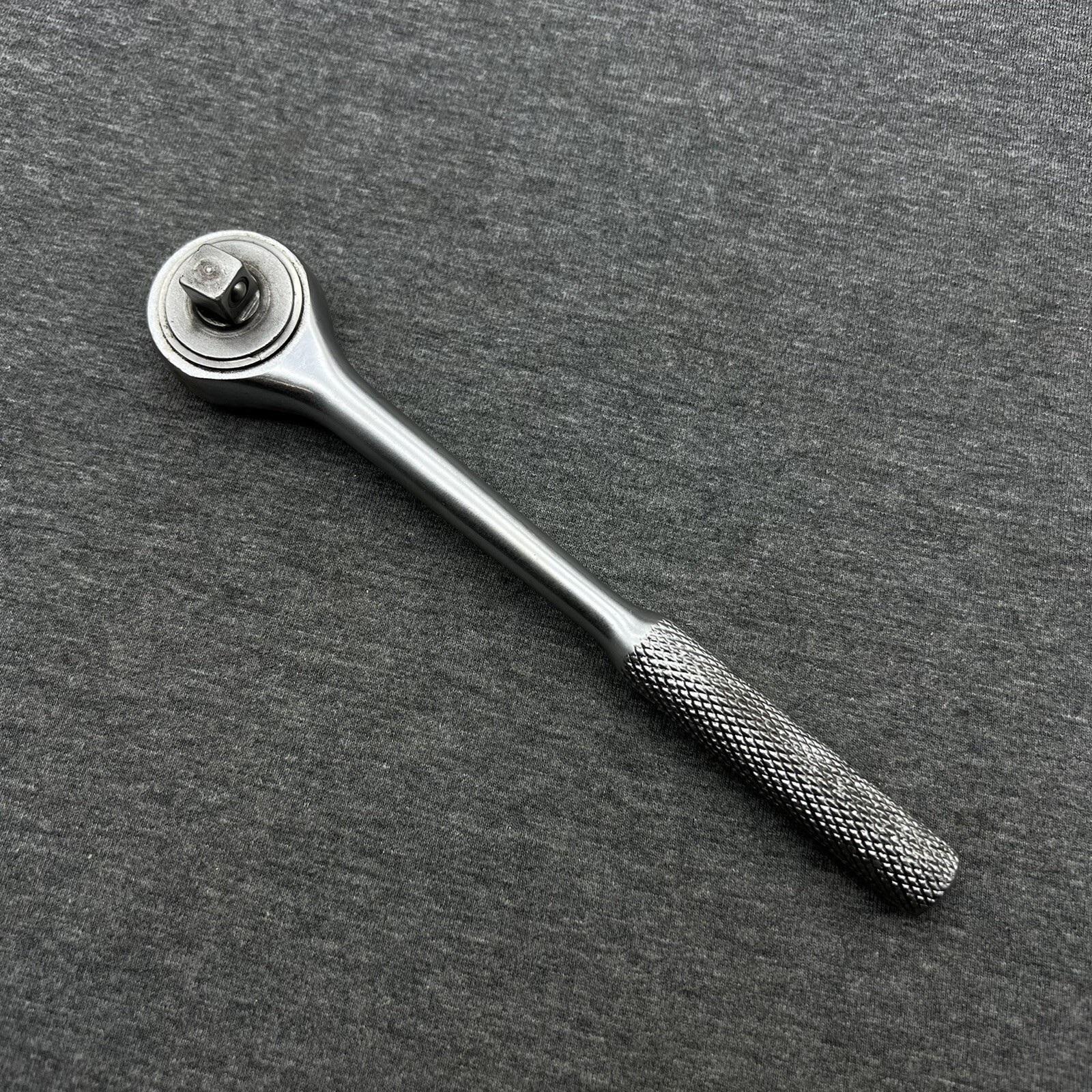 Vintage Thorsen Tools 3/8″ Drive Ratchet 7.5” Long Knurled Handle 77JC USA