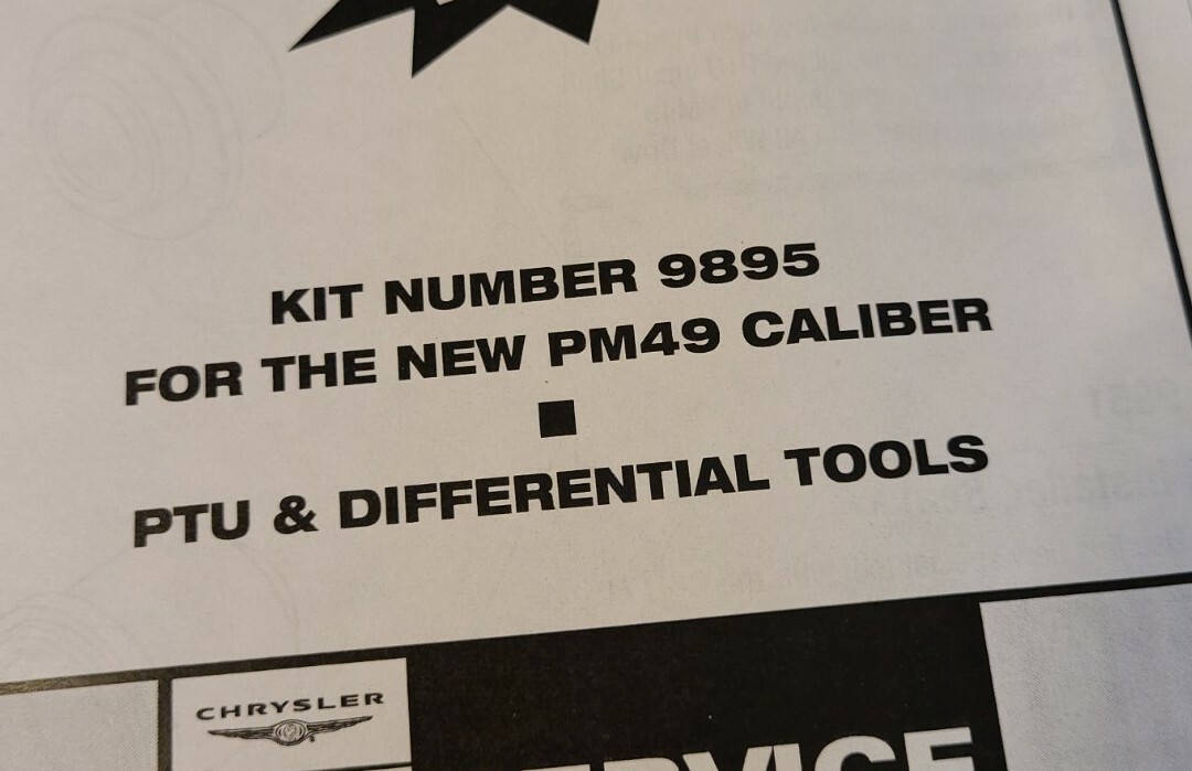 Miller 9714 Bearing Installer Tool. Dodge Caliber Driveline tools from Kit 9895