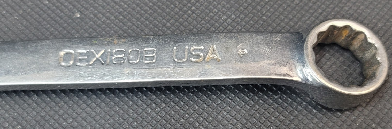 Snap On OEX180B 9/16″ SAE 12 Point Short Combination Wrench USA