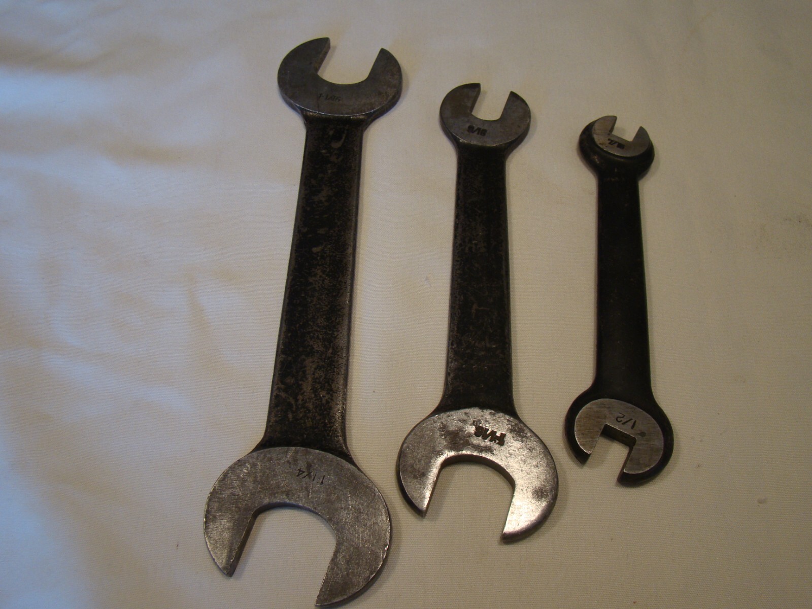 Lot of 3 BONNEY Open End WRENCHES #833, #830A, #531, VERY NICE SHAPE