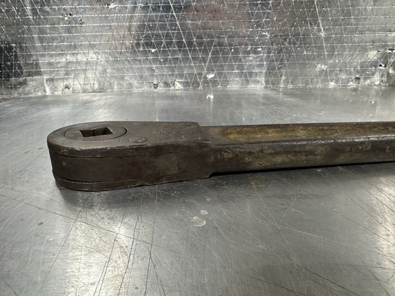 Rare 1920s Snap-On Tools Pre-Patent First Casting 5/8” Drive Push Thru Ratchet