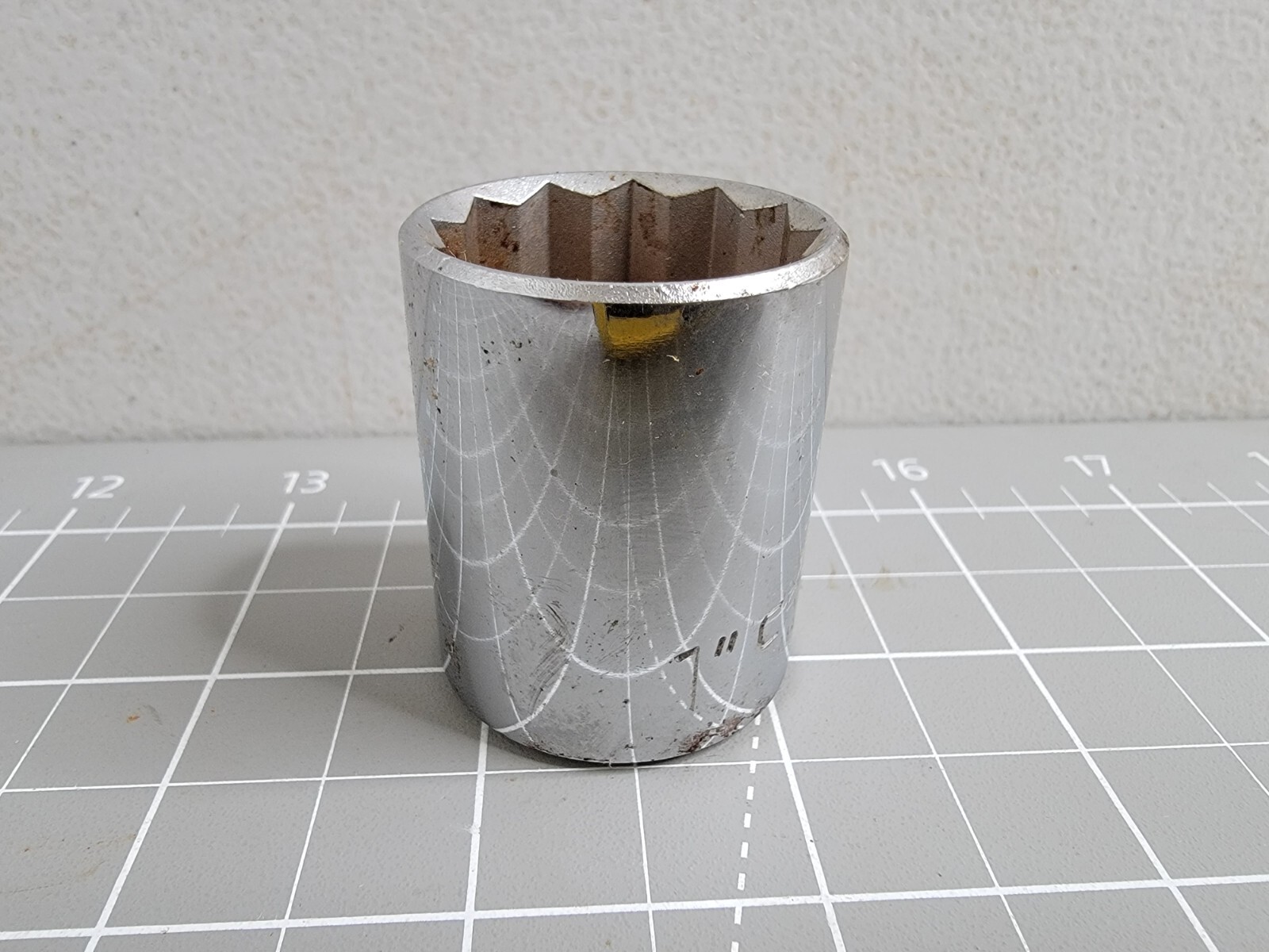 Craftsman 1 inch Chrome Socket 12 Point Shallow Standard 47514 USA Made