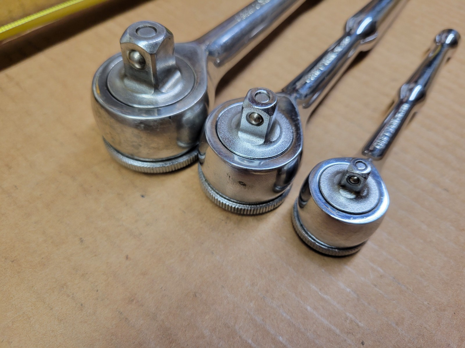 Craftsman USA 3-Piece Gold Label EE Series Thumbwheel Quick-Release Ratchet Set