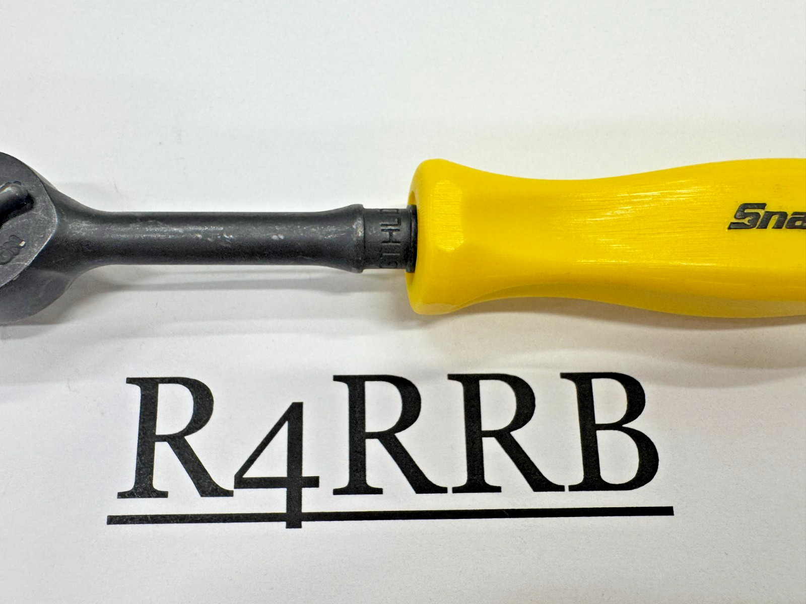 Snap-on Tools RARE CLASSIC YELLOW 1/4″ Drive Hard Grip Black Ratchet GTHLD72Y