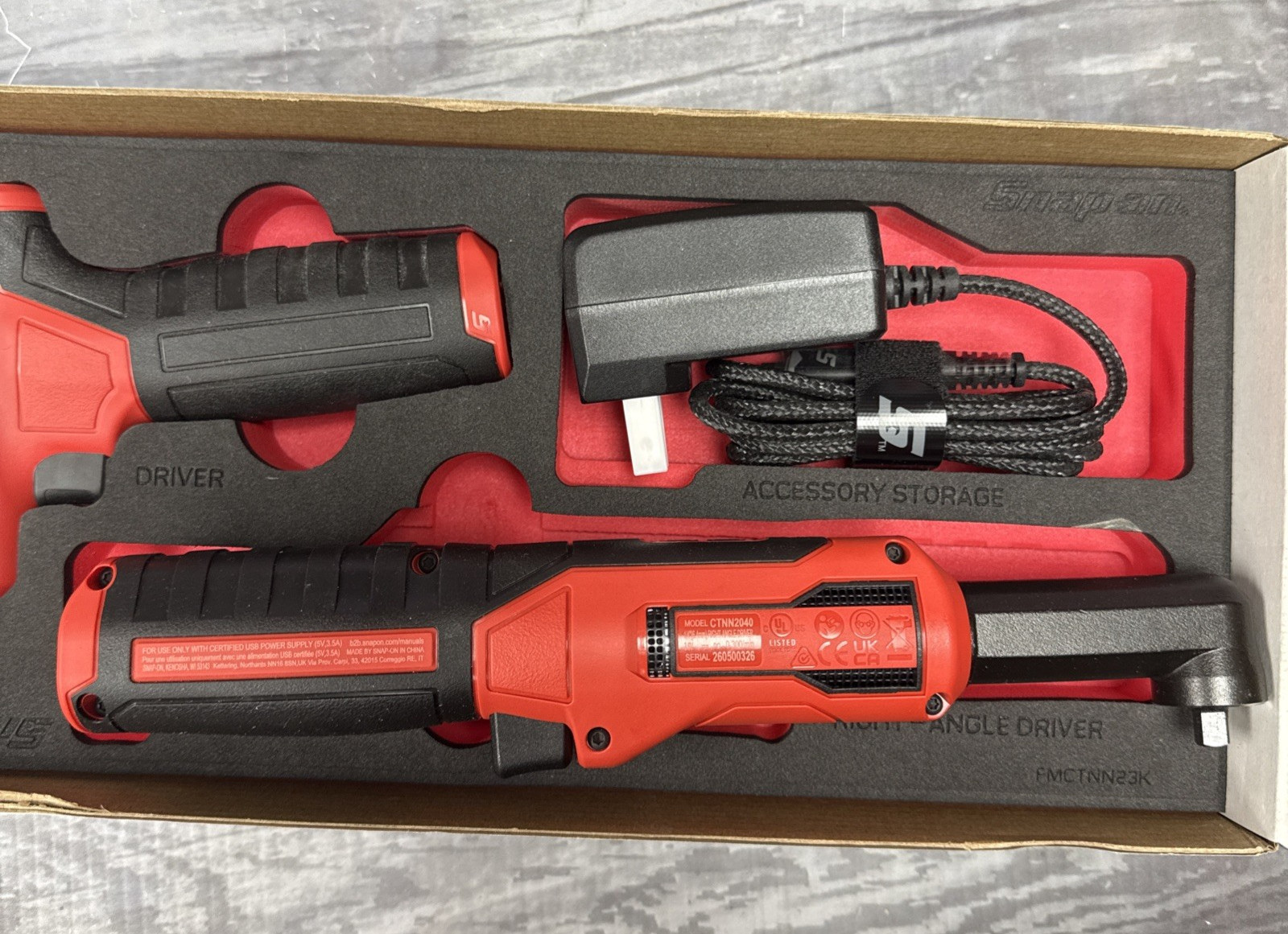Snap-on Tools 1/4” Drive & Hex 2pc NanoAxcess Tool Kit In Foam CTNN2Q3KF