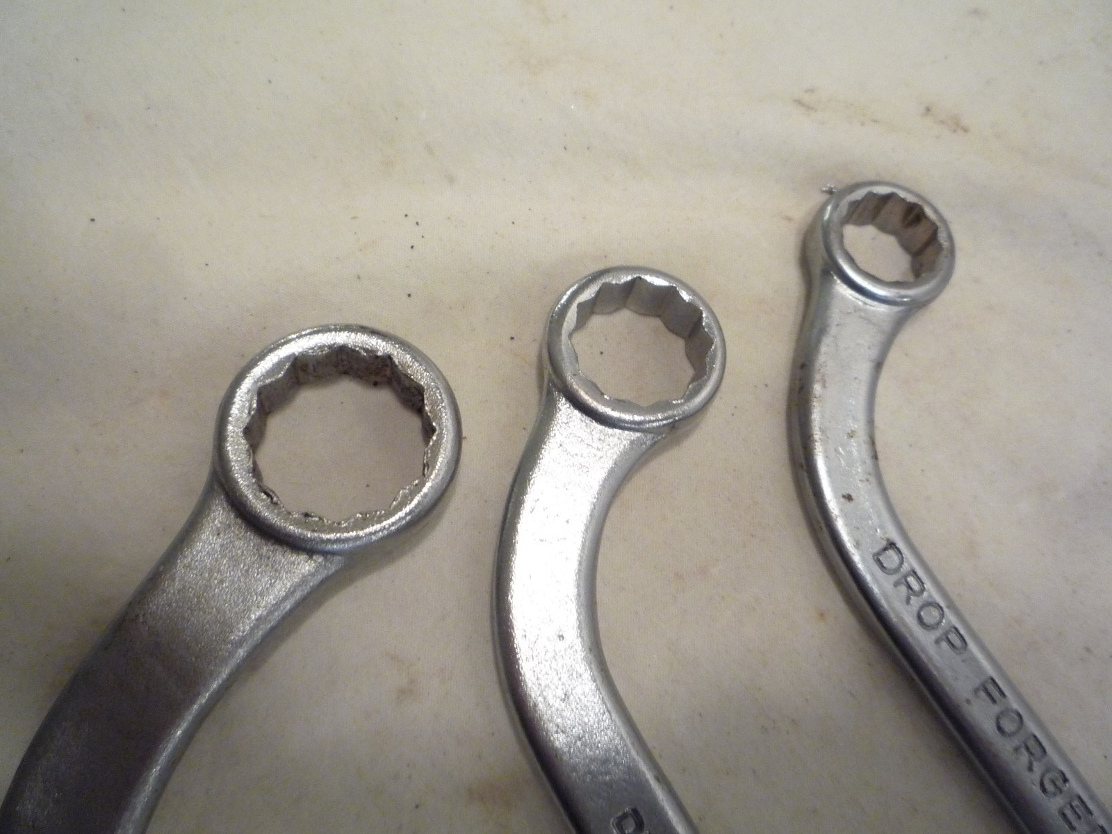 NICE – 3 pc Half Moon Curved Obstruction 12 pt Box Wrench set 7/16 -3/4”