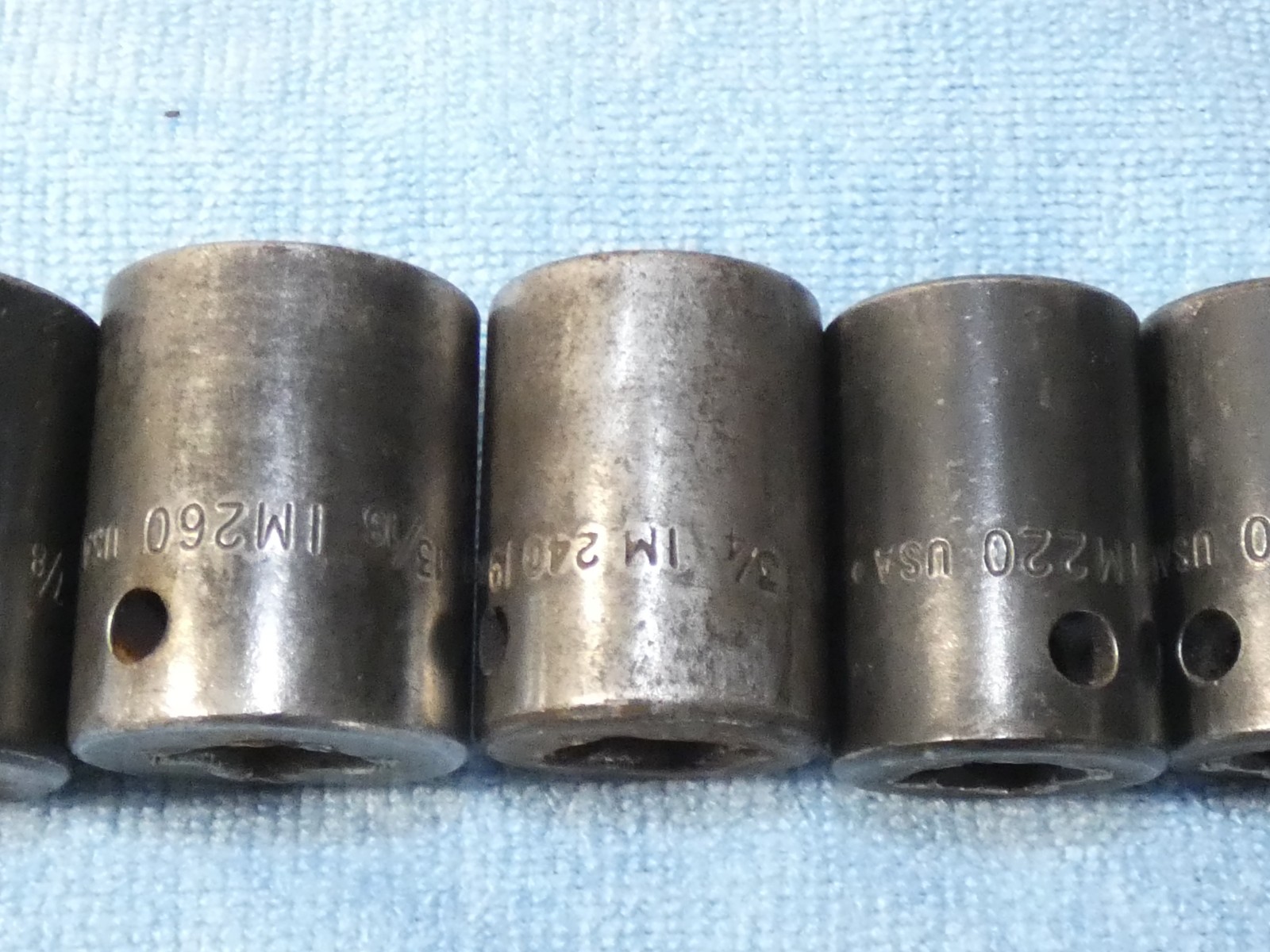 10 Snap-on Sockets 1/2″ Drive Impact 6 Point SAE IM Series Tool 3/8″ Thru 1″ Set