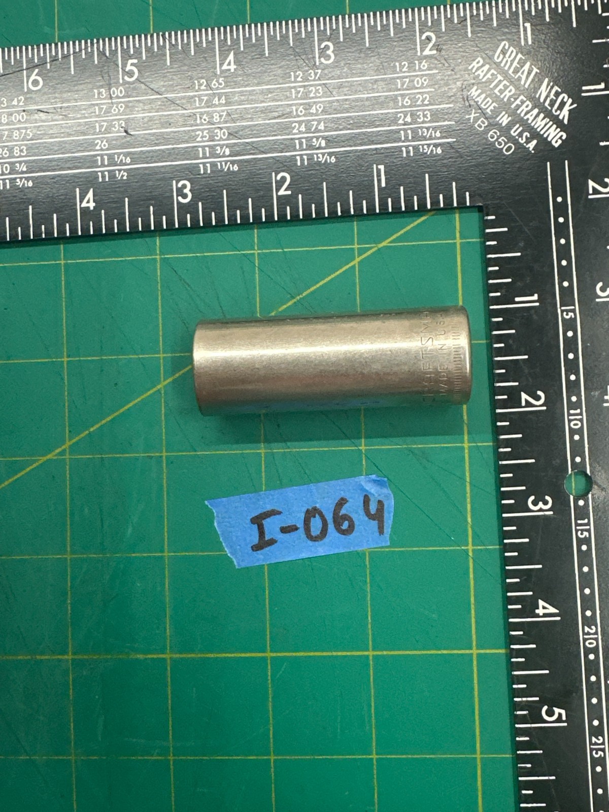 Vintage Craftsman No.44432 6pt 17mm Deep Socket 3/8 Drive G Series, Made in USA