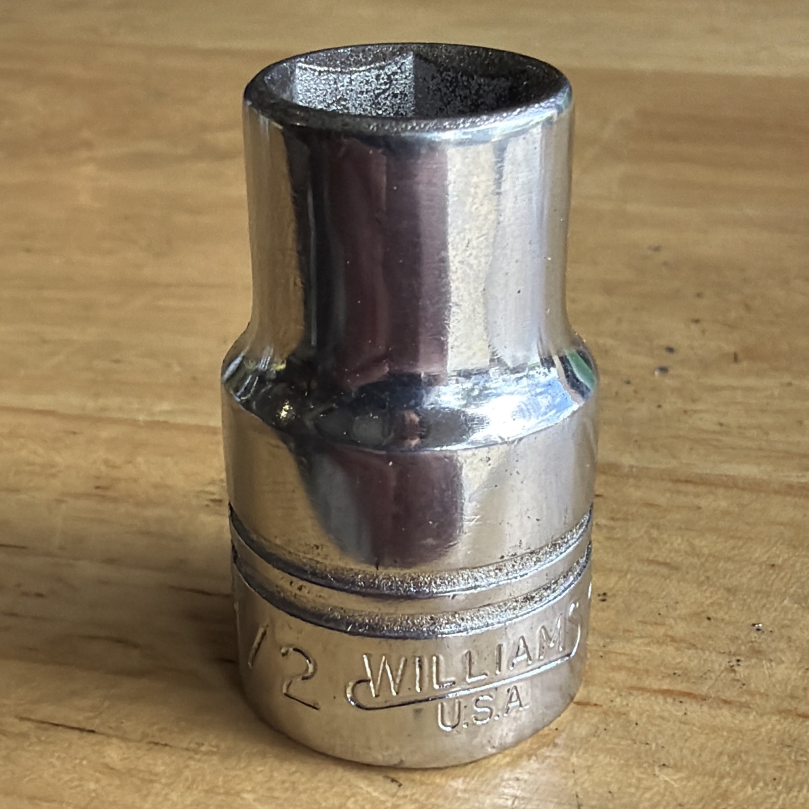 Williams Tools 1/2″ Shallow Socket 1/2″ Drive 6 Point ST-616 Made in USA