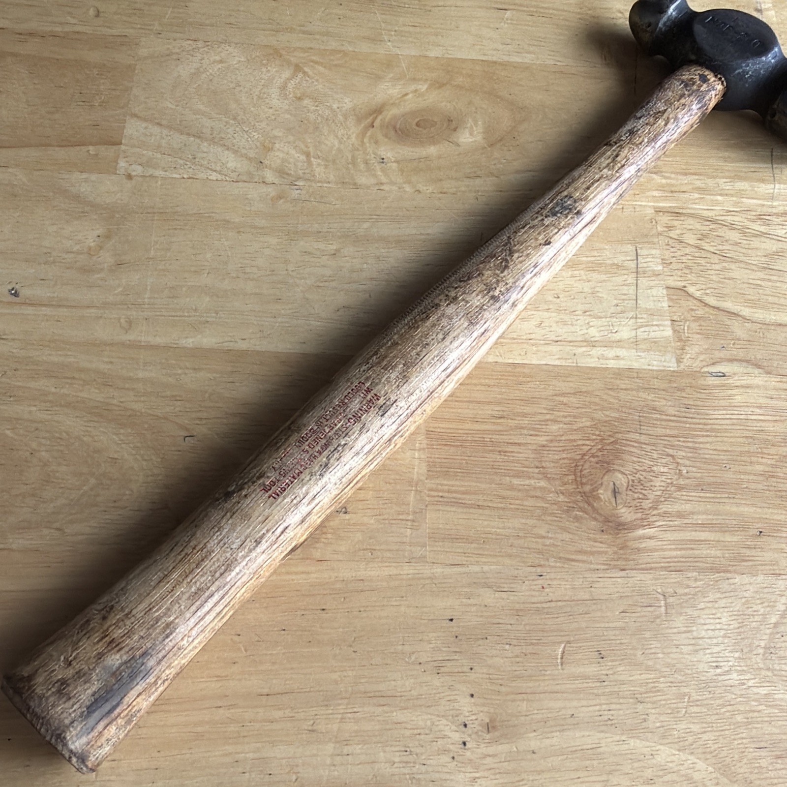 Williams Tools Ball Peen Hammer 1 lb. Total Weight Wood Handle HBP-2-0 READ!