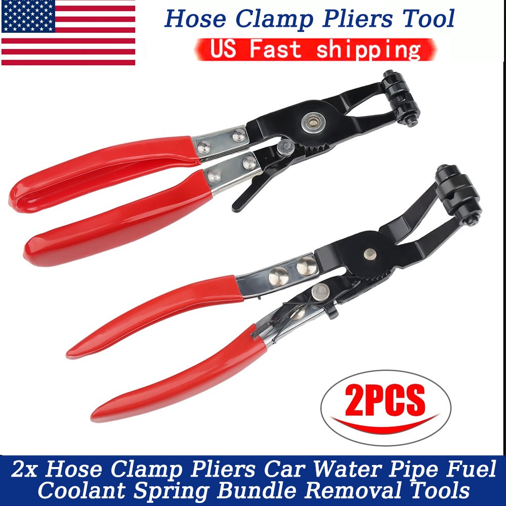 Car Water Pipe Fuel Coolant Spring Bundle Removal Tools US 2x Hose Clamp Pliers