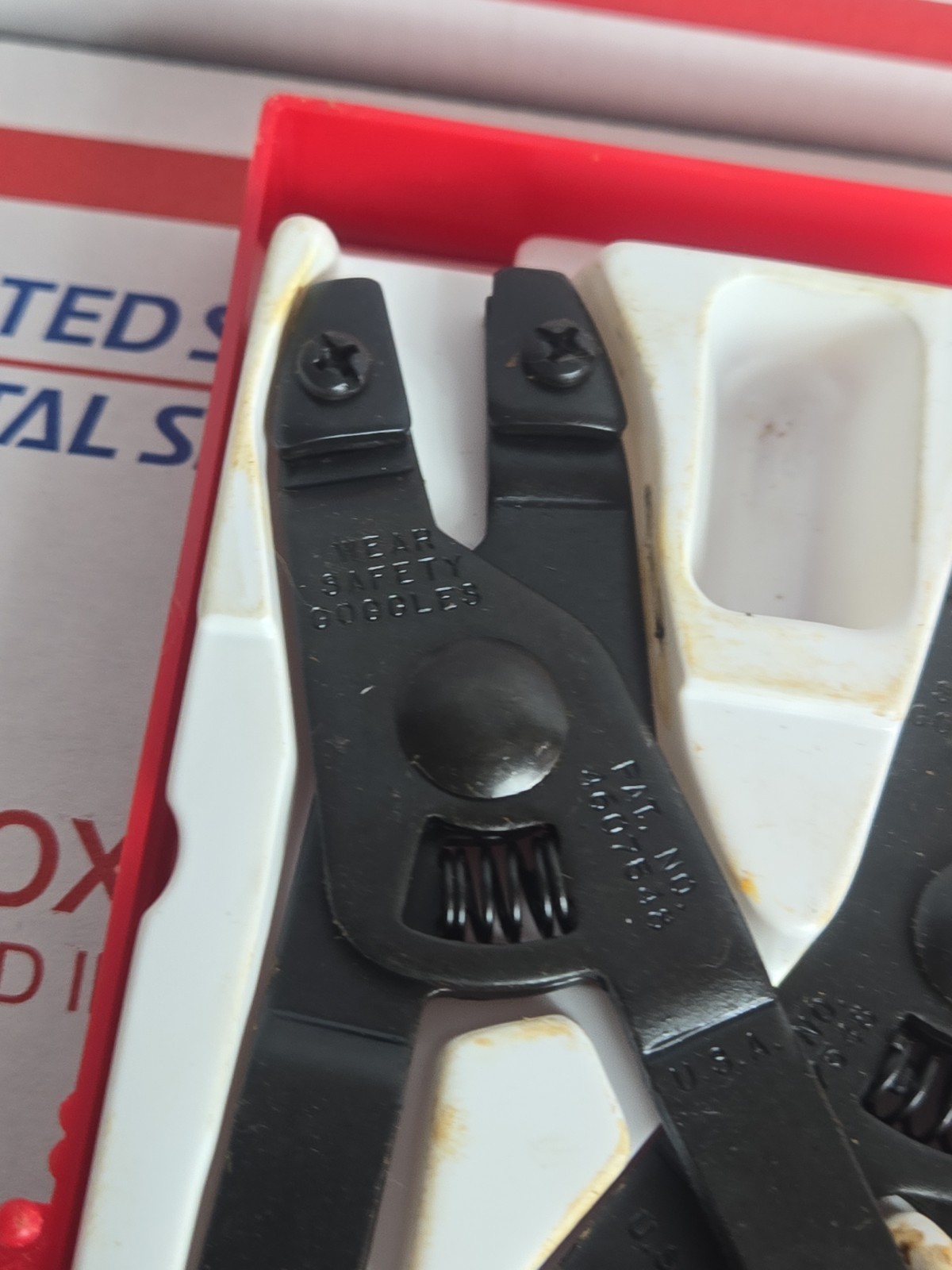 Proto Tools No.380 Retaining Ring Pliers Set Internal & External Made in USA