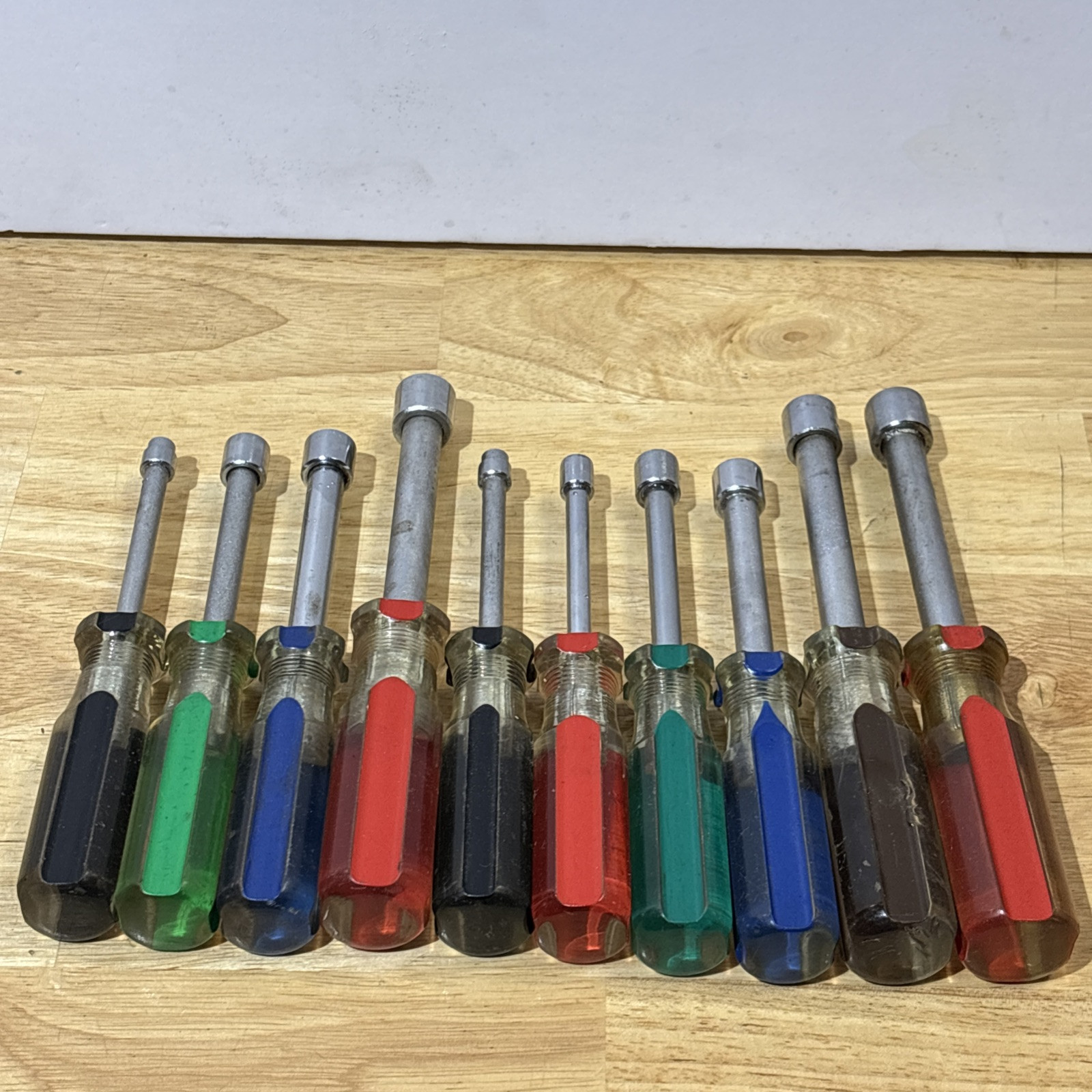 Dayton SAE Nut Driver Set LOT 3/16″ to 1/2″ Skips 5/16″ W/ Duplicates Vtg USA