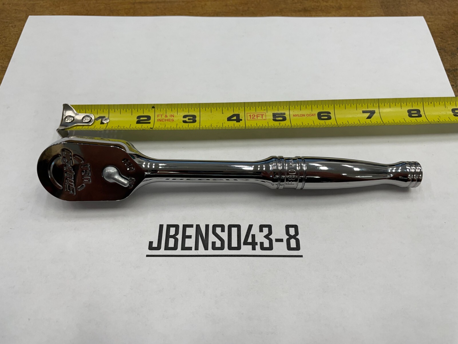 Snap-on Tools USA NEW 3/8″ Drive Chrome Standard Fixed Head Ratchet F80