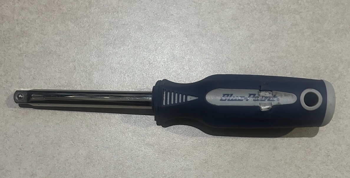 Blue Point Tools BLPCGHD388 3/8″ Drive Spinner Socket Driver Blue Soft Grip