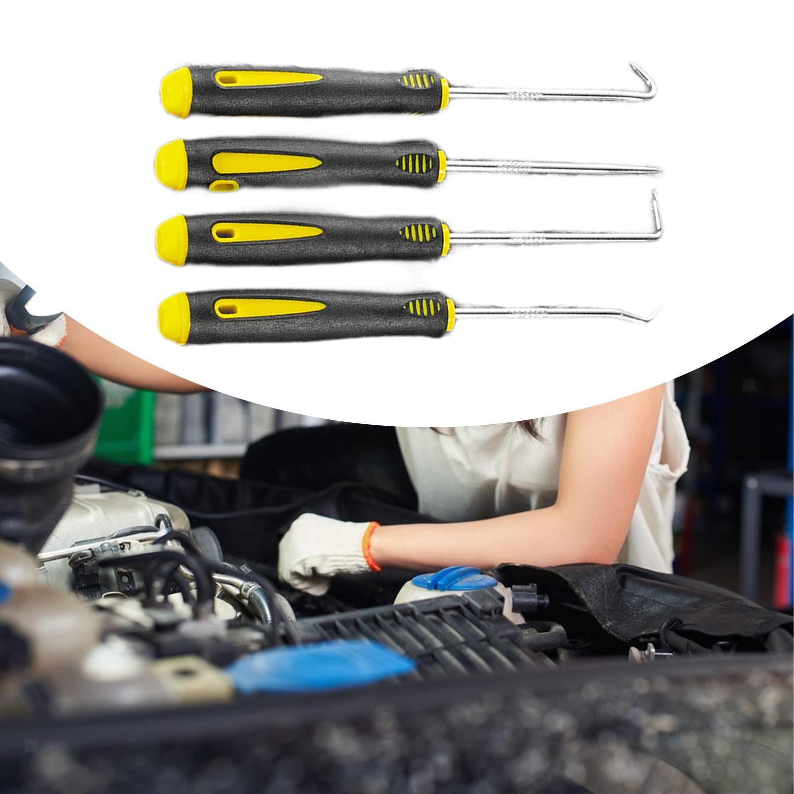 4x Universal Auto O Ring Seal Pick Hooks Gasket Puller Sturdy Precision for