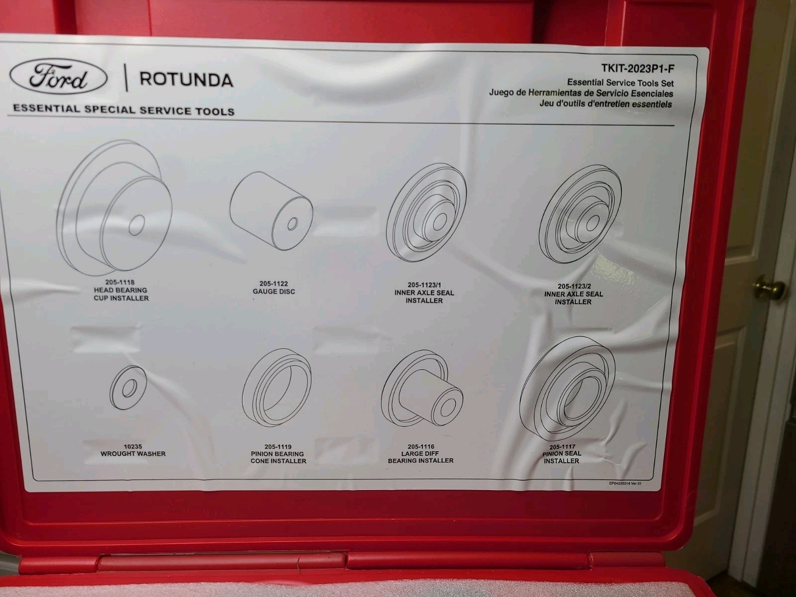 TKIT-2023P1-F Ford Rotunda Essential Service Tool Kit NEW!