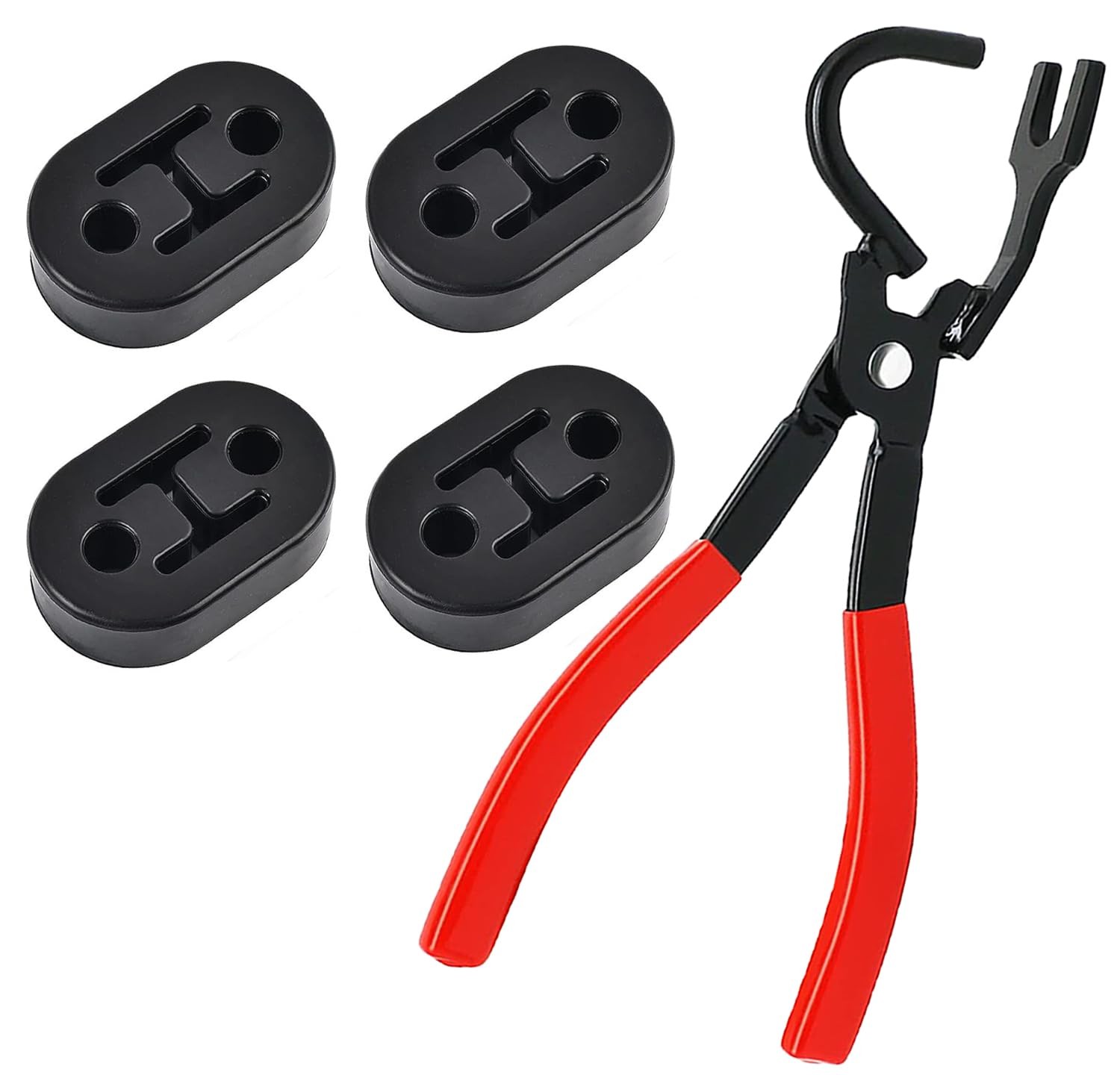 5PCS Exhaust Hanger Tool and 2 Holes Exhaust Muffler Hanger Kit Exhaust Hange…