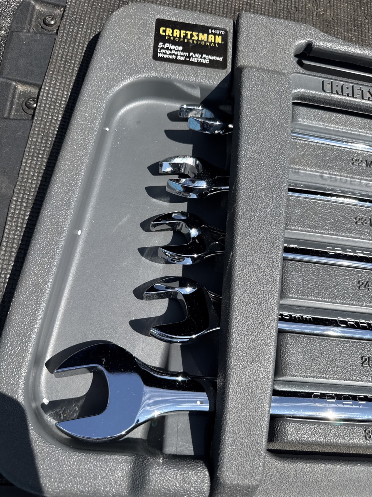 Sears Craftsman Professional Long Pattern Metric Wrench Set 44970 Jumbo K Series