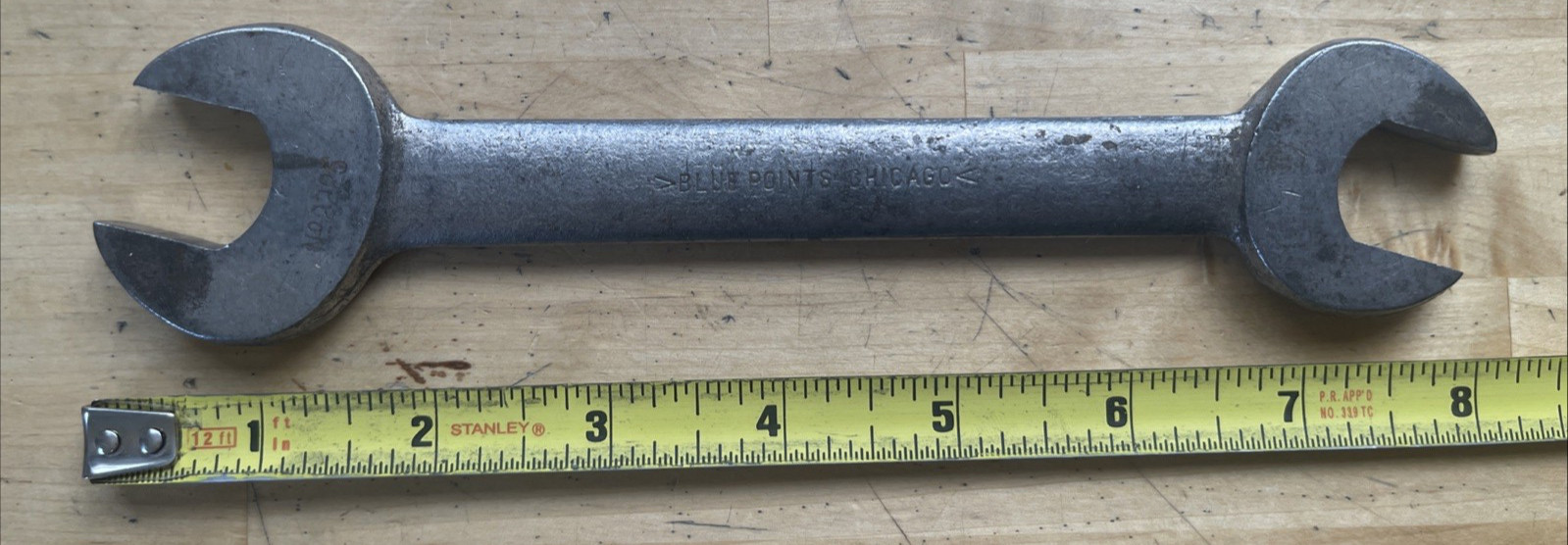 Blue Points Chicago Vintage 11/16″-25/32″ SAE Open End Wrench NO2225